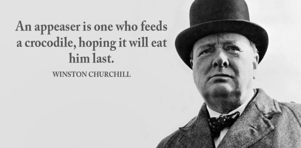 1/7/2925 — Do Not Appease Evil