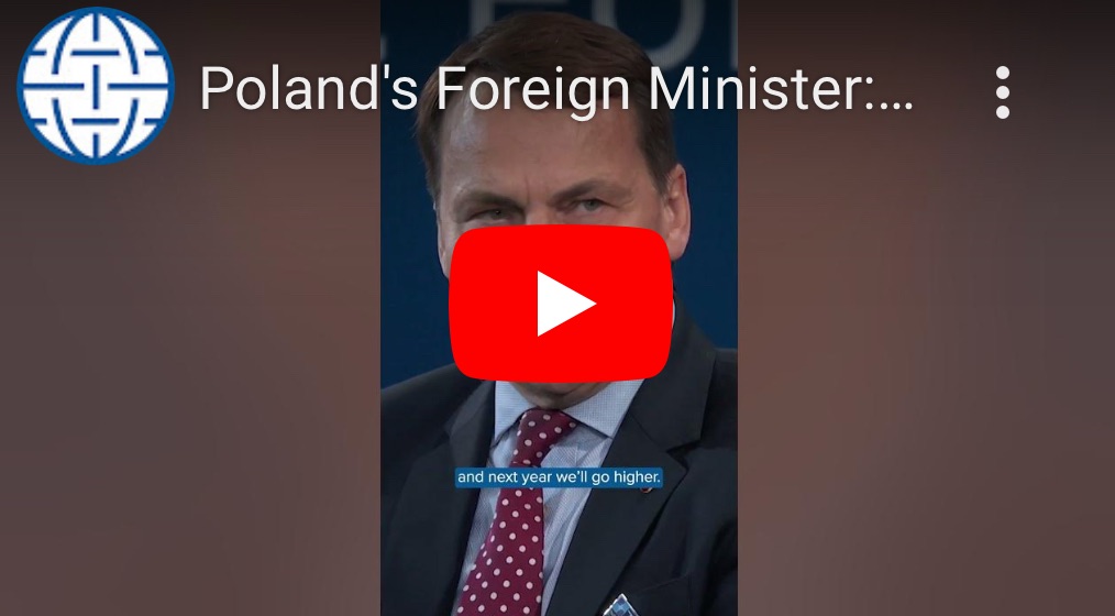 1/18/2025 — Poland‘s Foreign Minister: “We will do whatever it takes not to be a Russian colony again”