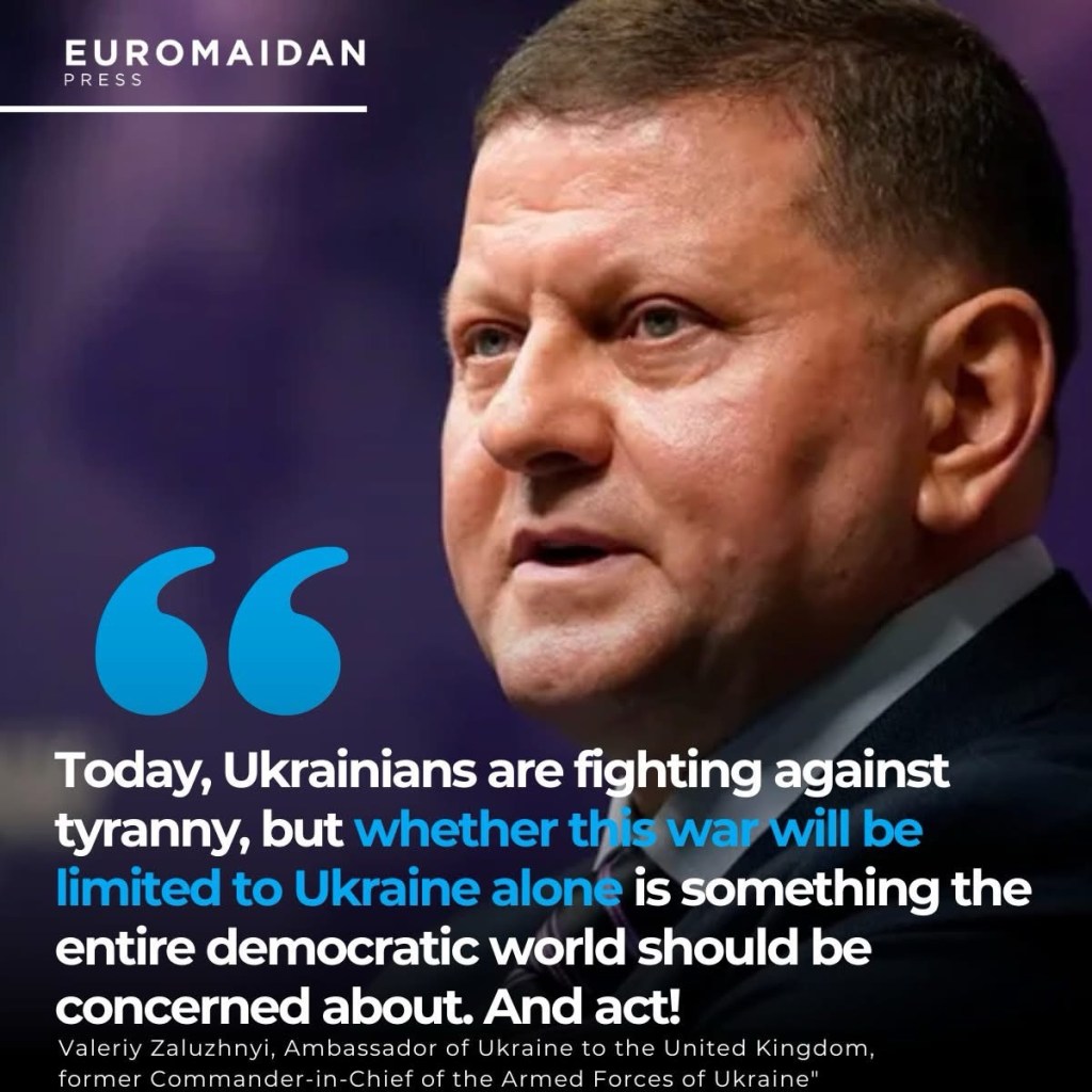 1/28/2025 — A powerful perspective from Valerii Zaluzhnyi, Ukraine’s Ambassador to the UK and former Commander-in-Chief of the Armed Forces