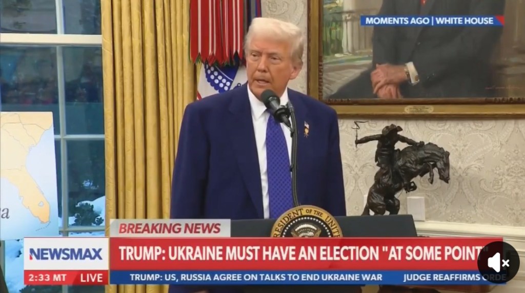 2/13/2025 — Journalist: Do you view Ukraine as an equal member of the peace process?