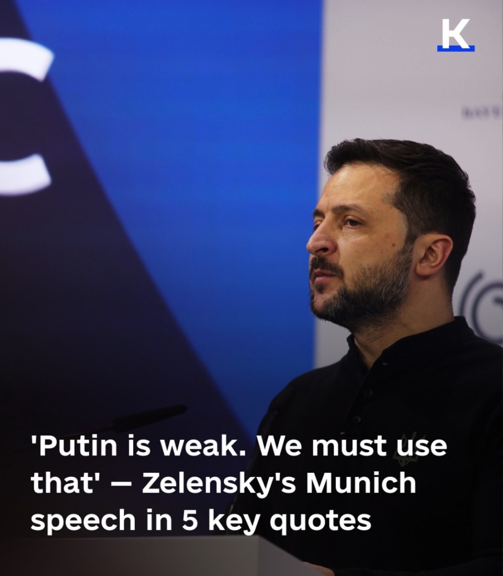 2/17/2025 — “Putin’s is weak. We must use&nbsp;that.”