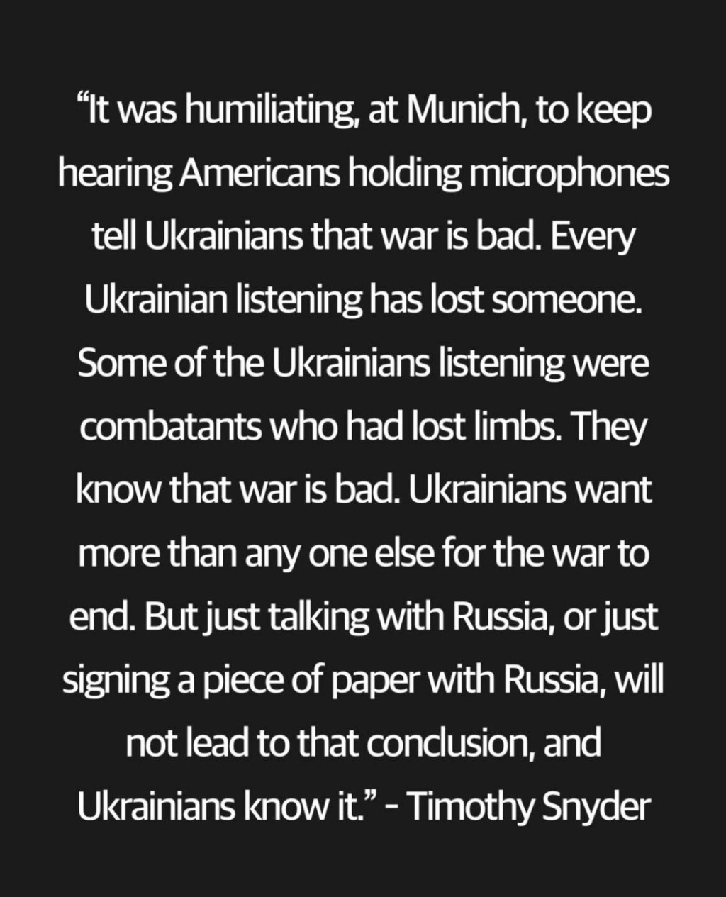 2/18/2025 — Thank you, Timothy Snyder, for the&nbsp;validation…
