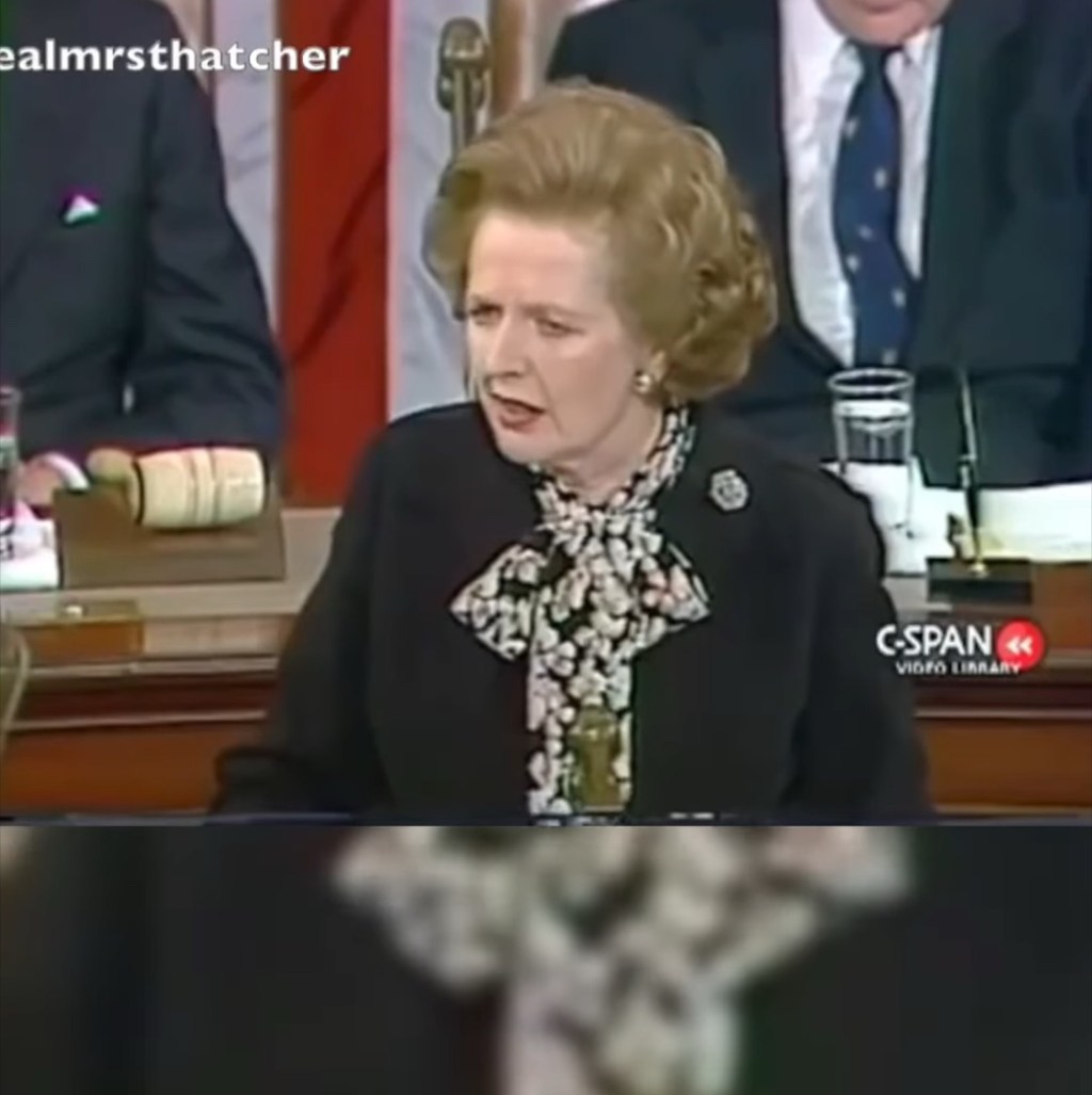 3/21/2025 —  Margaret Thatcher: ‘”Do I want war?” the tyrant says. “Of course not. I want victory.”’ (Video)