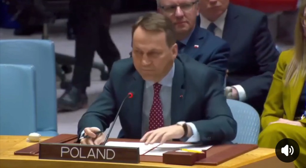 3/31/2025 — History Claps Bask: A great response from the Polish Foreign Minister Radosław Sikorski…&nbsp;(video)