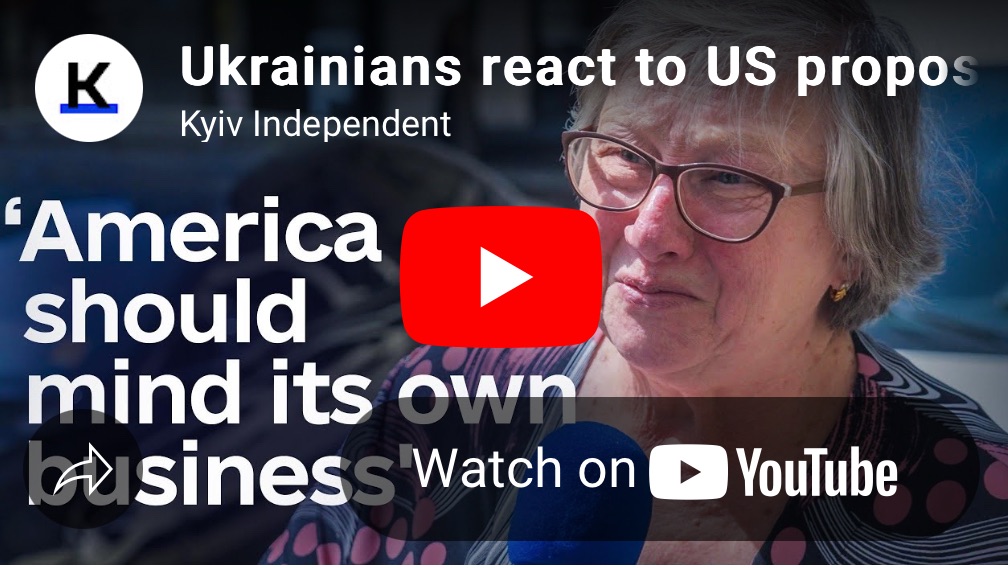 4/26/2025 — Ukrainians react to US proposal of recognizing Crimea as Russian&nbsp;￼￼￼