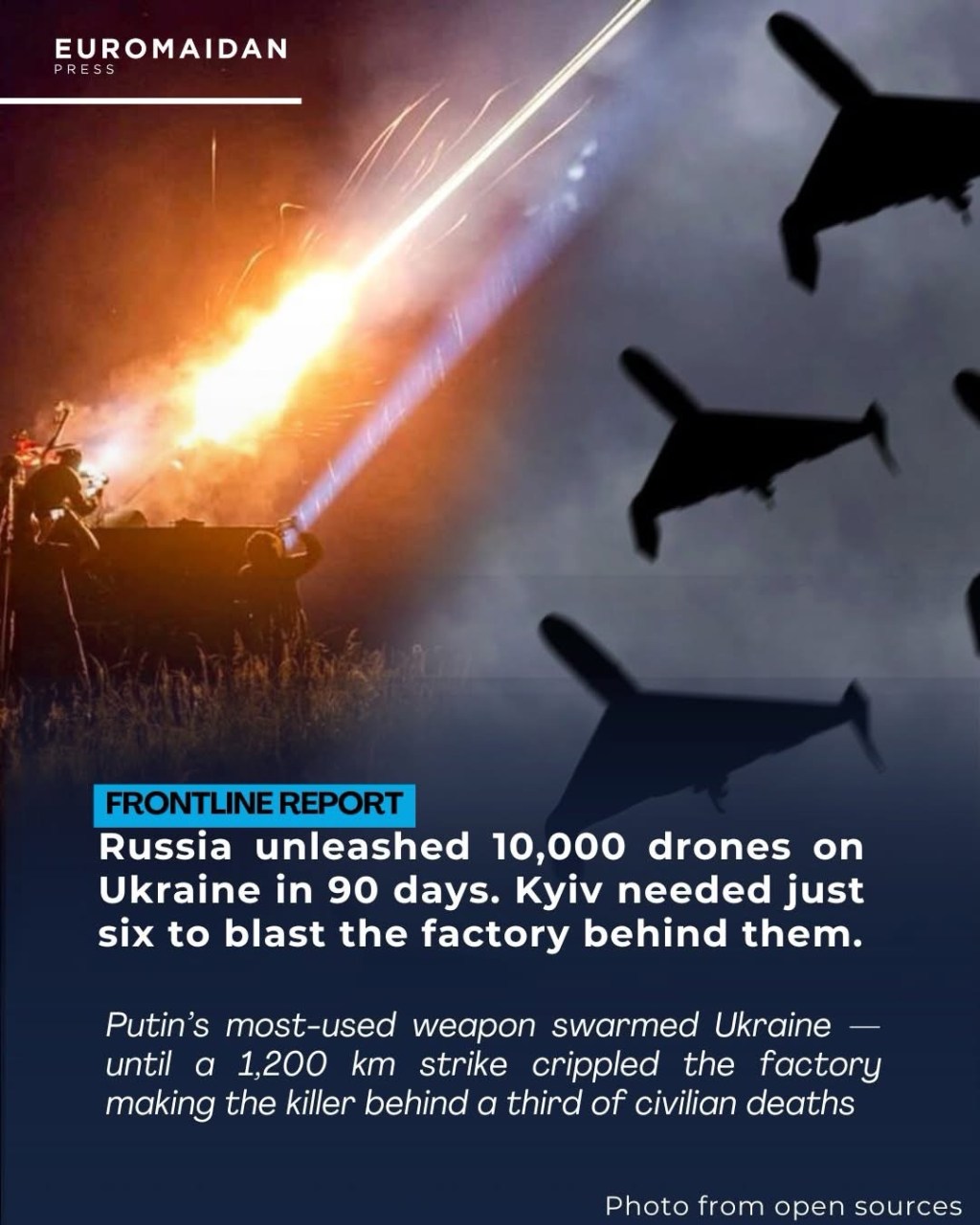 5/1/2025 — Six drones vs ten thousand — guess which side&nbsp;prevailed?