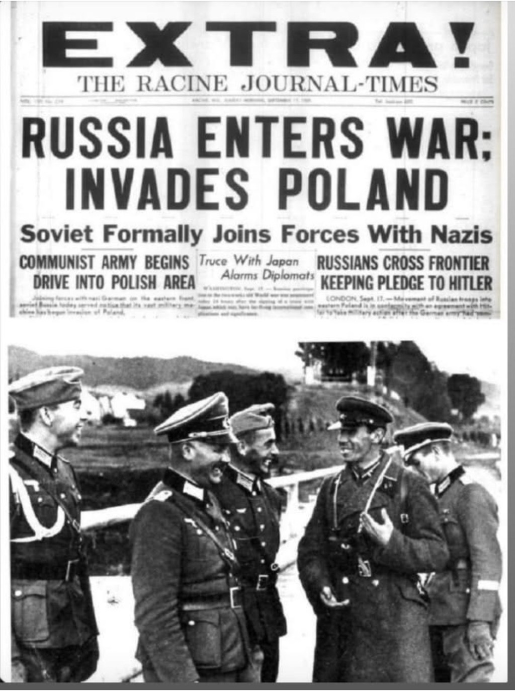 5/8/2025 — History Claps Back: As Russia gathers to praise itself don’t forget that in 1939, they started WWII on the side of the Nazis