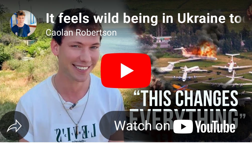 6/3/2025 —It feels wild being in Ukraine today. Putin is totally humiliated