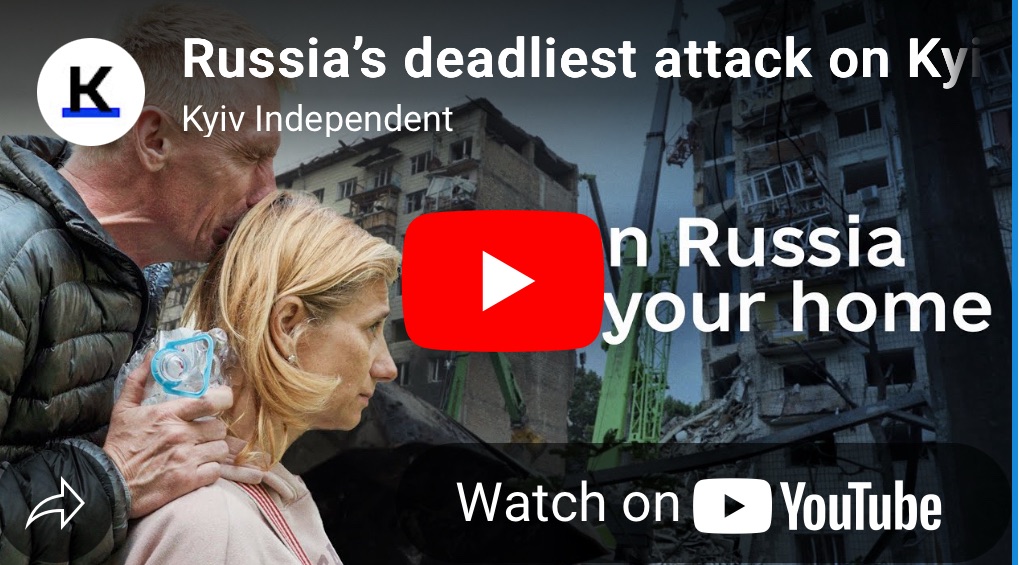 6/19/2025 — Russia’s deadliest attack on Kyiv this year shatters homes and lives&nbsp;￼