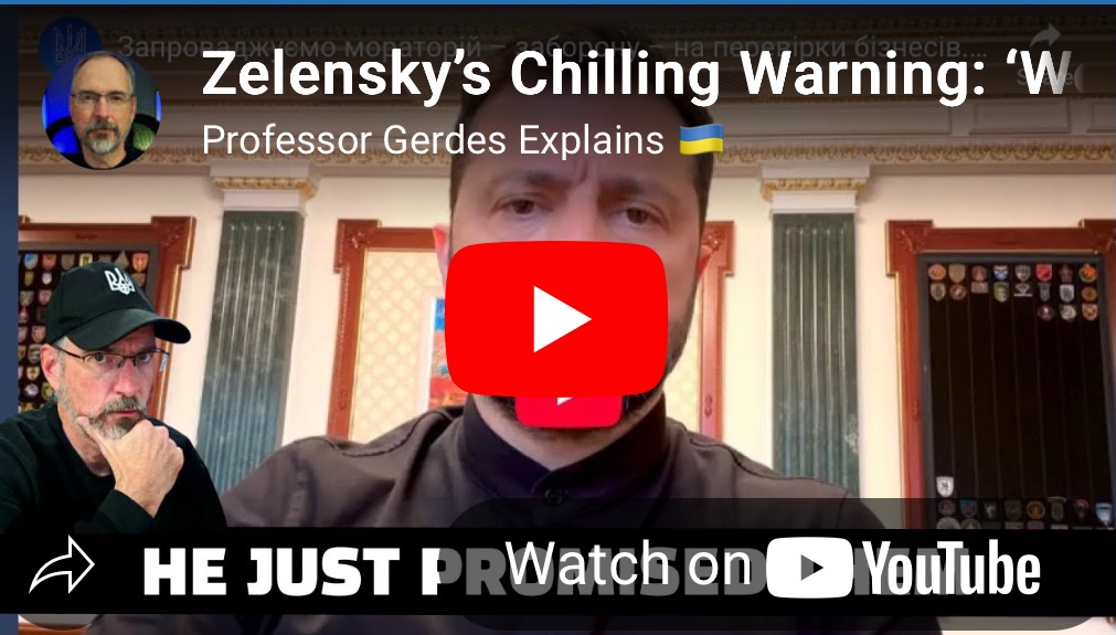 7/22/2025 — Zelinsky‘s Chilling Warning: We Will Make Russian Logistics Impossible&nbsp;￼