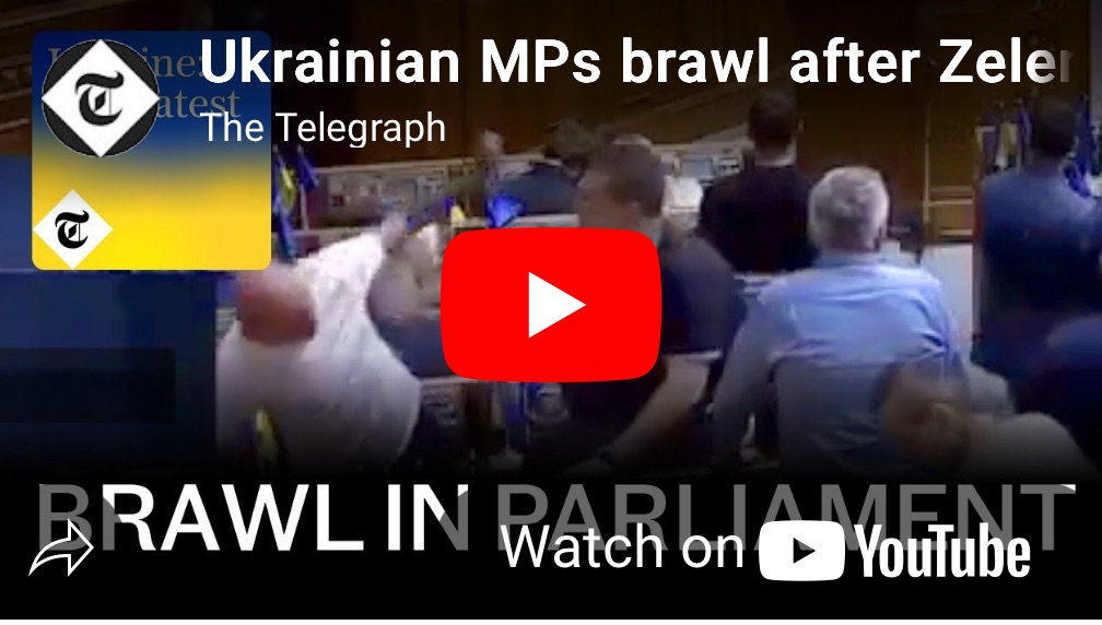 8/1/2025 — Ukrainian MPs brawl after Zelensky reverses corruption law & Russia deploys rocket-powered drones&nbsp;￼