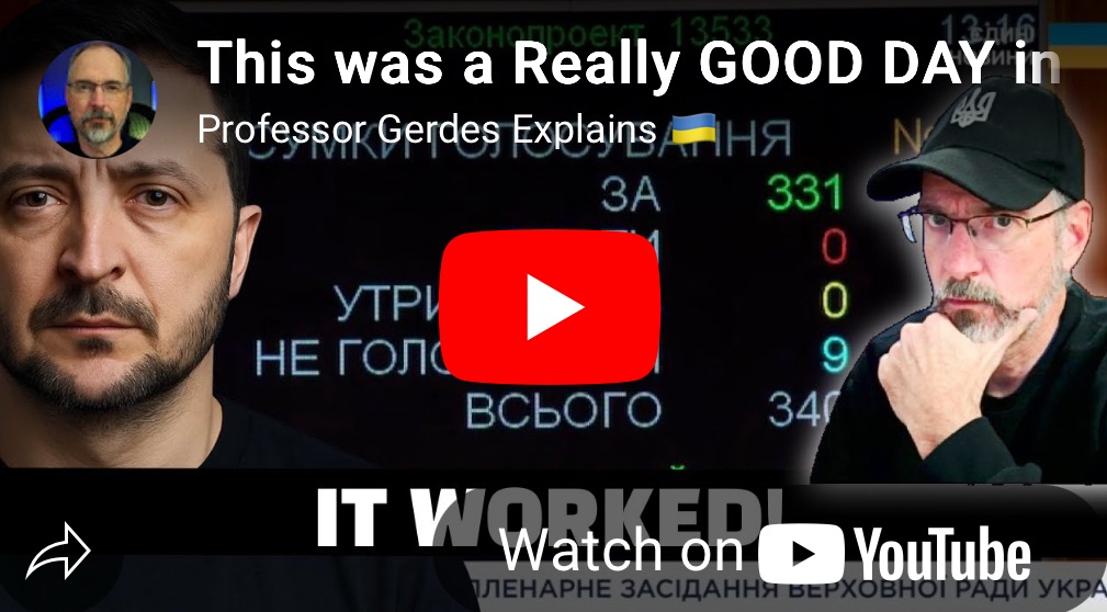 8/1/2025 — This was a Really GOOD DAY in Ukraine&nbsp;￼