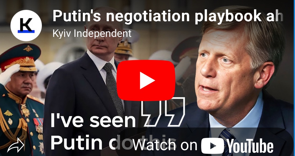 8/13/2025 — Putin’s negotiation playbook ahead of Trump talks&nbsp;￼